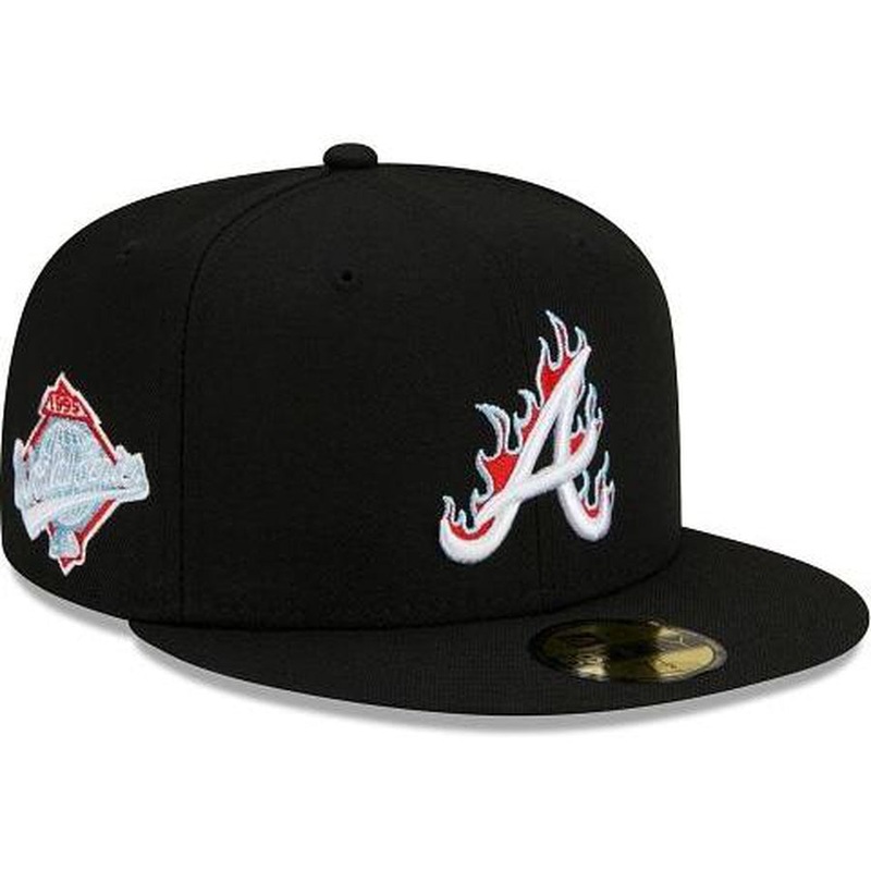 New Era Atlanta Braves Team Fire 59fifty Fitted Hat
