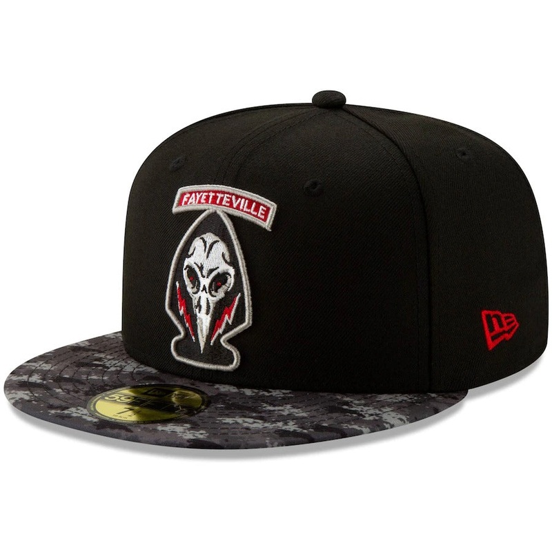 New Era Black Fayetteville Woodpeckers Black Ops Theme Nights On-Field 59FIFTY Fitted Hat