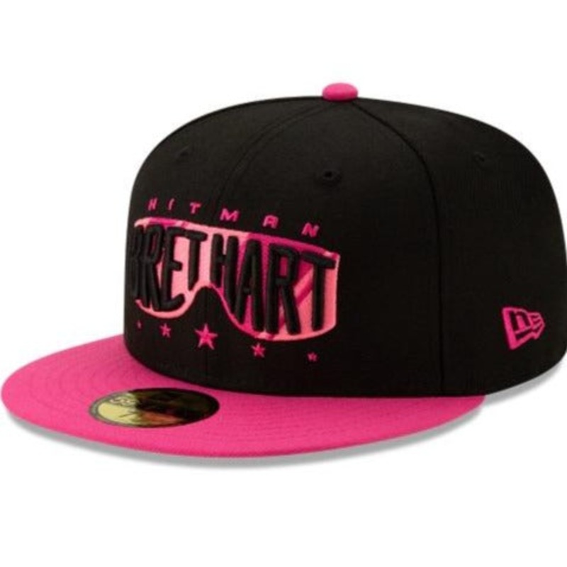 New Era Bret “The Hitman” Hart Sunglasses Black/Pink 59FIFTY Fitted Hat