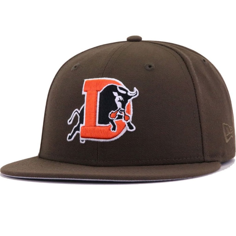 New Era Durham Bulls Walnut Wool E Bull 59FIFTY Fitted Hat