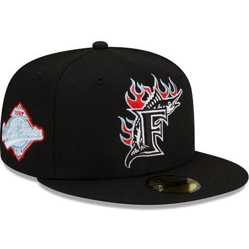 New Era Florida Marlins Team Fire 59fifty Fitted Hat