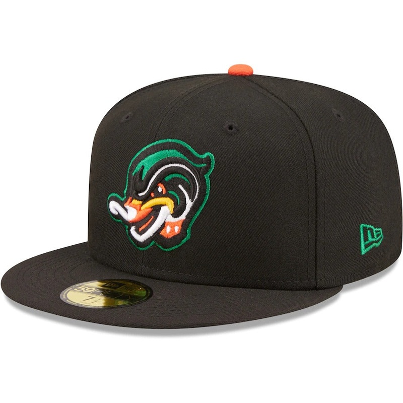 New Era Gray/Kelly Green Down East Wood Ducks Theme Nights On-Field 59FIFTY Fitted Hat