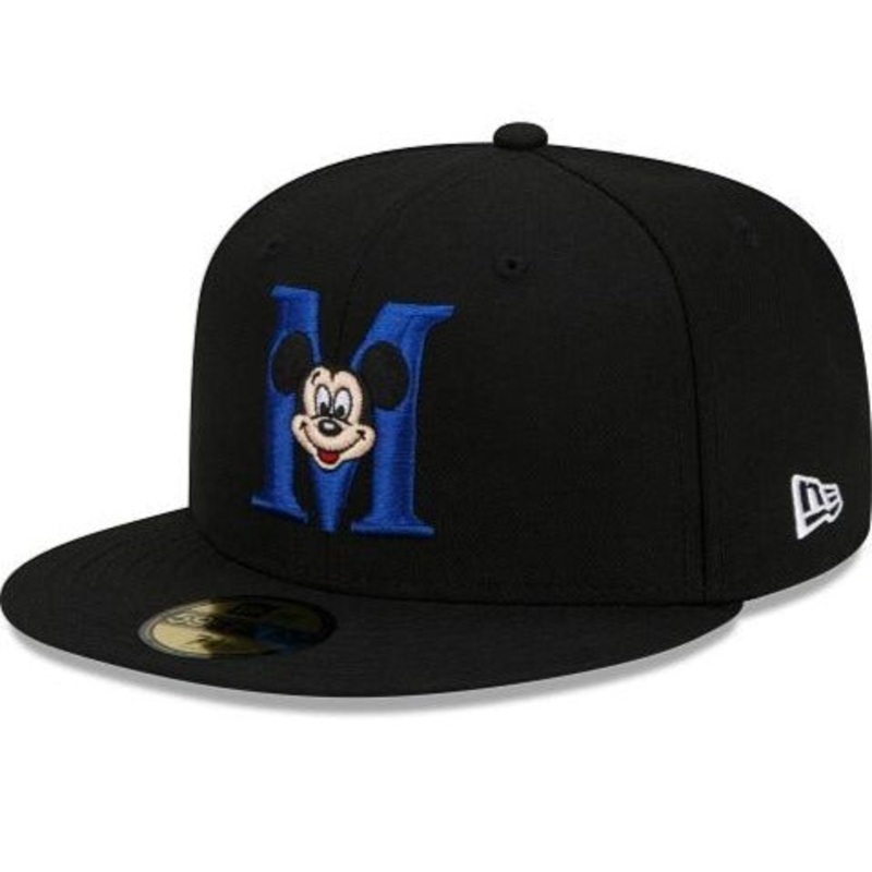 New Era Mickey Mouse Letterman Black/Blue 2021 59FIFTY Fitted Hat