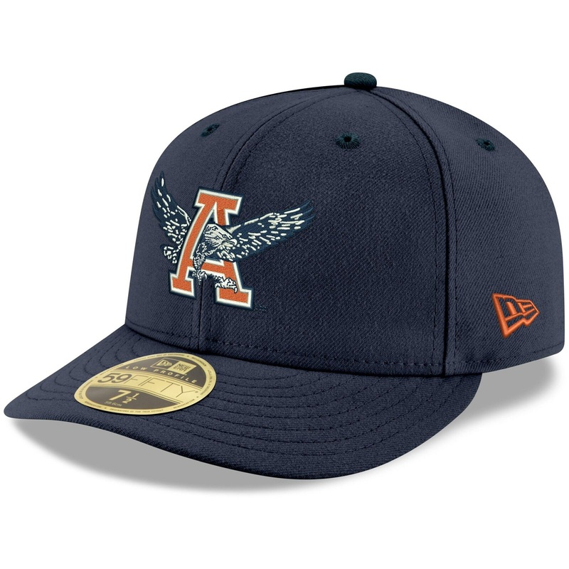 New Era Navy Auburn Tigers Throwback Logo Basic Low Profile 59FIFTY Fitted Hat