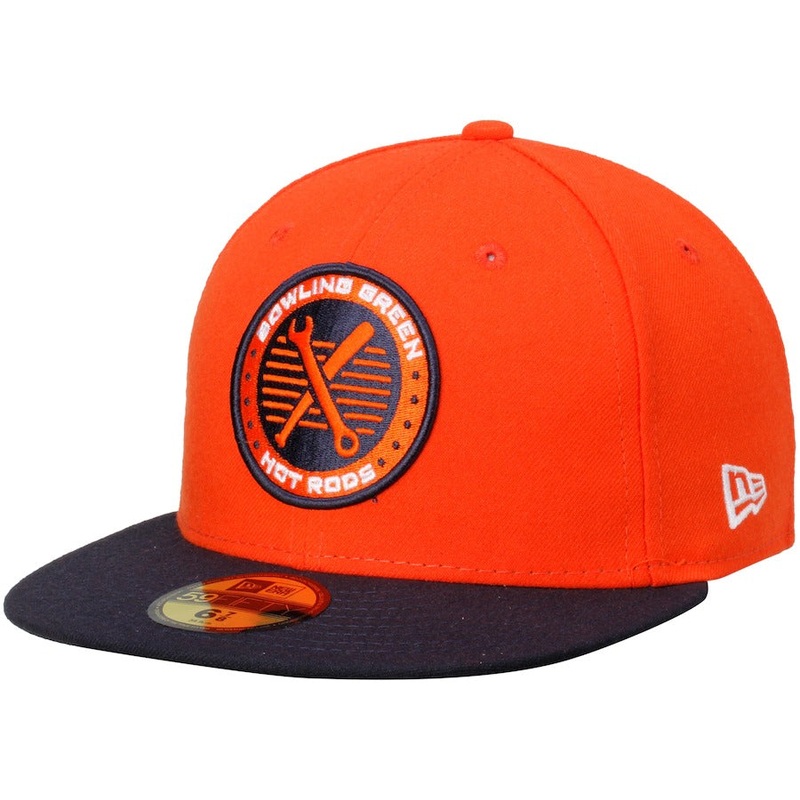New Era Orange/Navy Bowling Green Hot Rods 2016 Authentic Collection On-Field 59FIFTY Fitted Hat