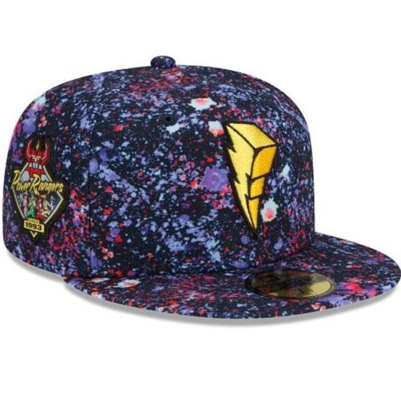 New Era Power Rangers Purple Splatter 59FIFTY Fitted Hat