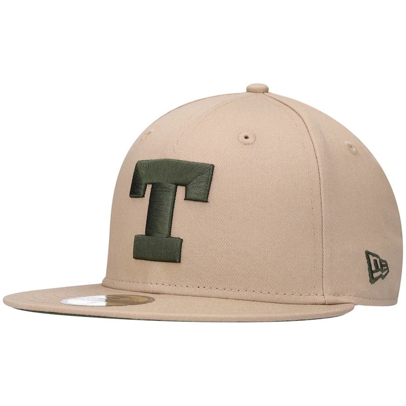 New Era Tan Texas Longhorns Camel & Rifle 59FIFTY Fitted Hat