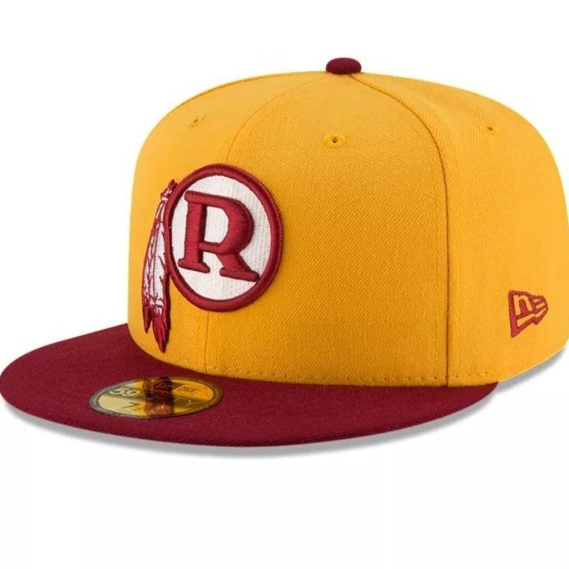 New Era Washington Redskins Gold 1970-1971 Logo 59FIFTY Fitted Hat