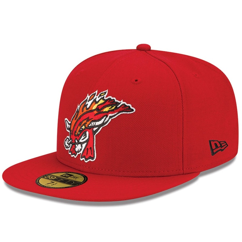 New Era Florida Fire Frogs Red Alternate 1 Authentic Collection On-Field 59FIFTY Fitted Hat