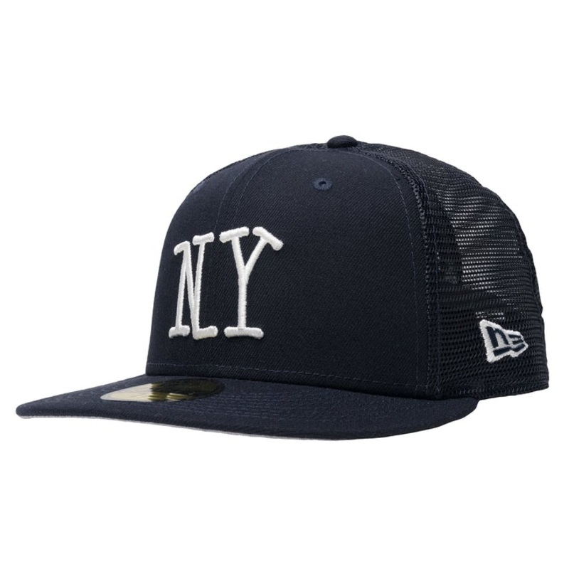 New Era “NY” Navy Blue Mesh Back 59FIFTY Fitted Cap