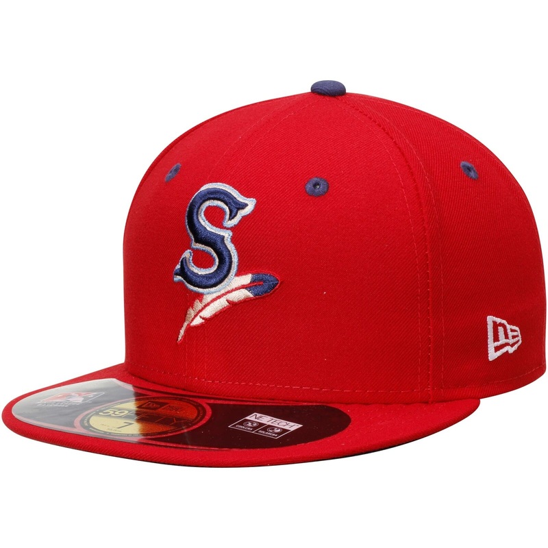 New Era Red Spokane Indians Authentic Home 59FIFTY Fitted Hat