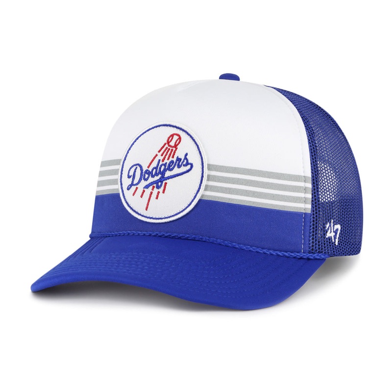 MLB Los Angeles Dodgers ’47 Liftoff Trucker Snapback Hat – White