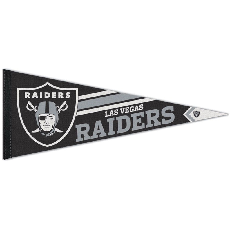 NFL Las Vegas Raiders WinCraft Stripe Premium Pennant – Black
