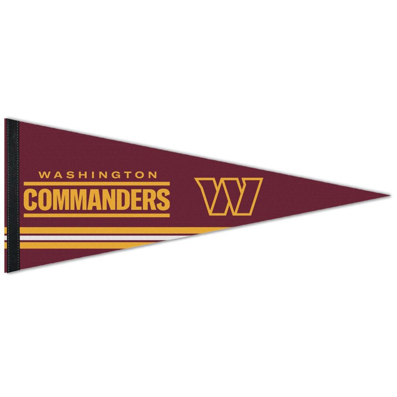 NFL Washington Commanders WinCraft Stripe Premium Pennant – Maroon