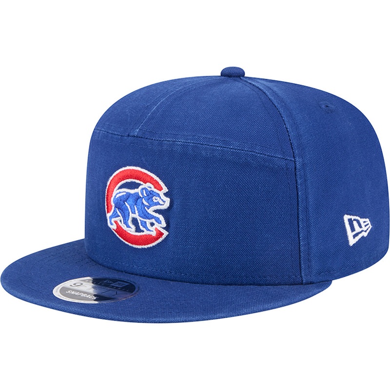 MLB Chicago Cubs Cotton Canvas 9FIFTY Split Panel Snapback Hat – Blue