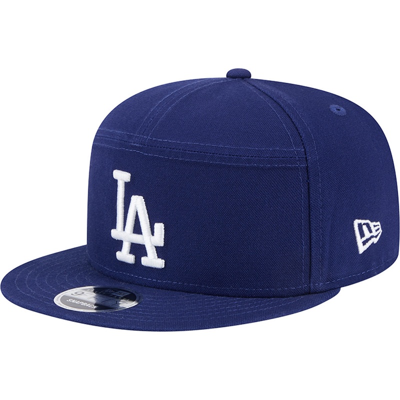 MLB Los Angeles Dodgers Cotton Canvas 9FIFTY Split Panel Snapback Hat – Blue