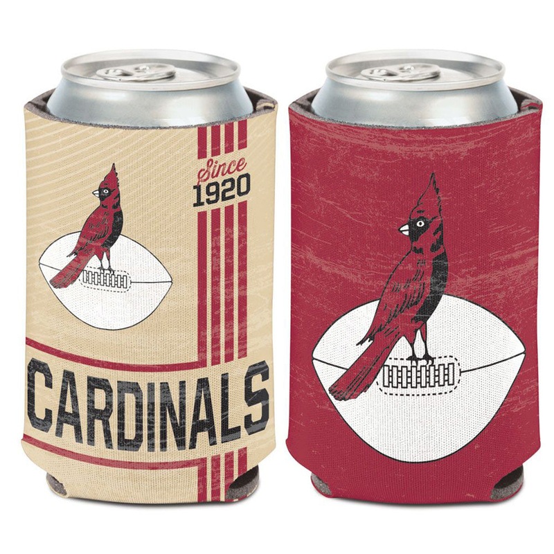 NFL Arizona Cardinals WinCraft Vintage Can Cooler – Tan/Red