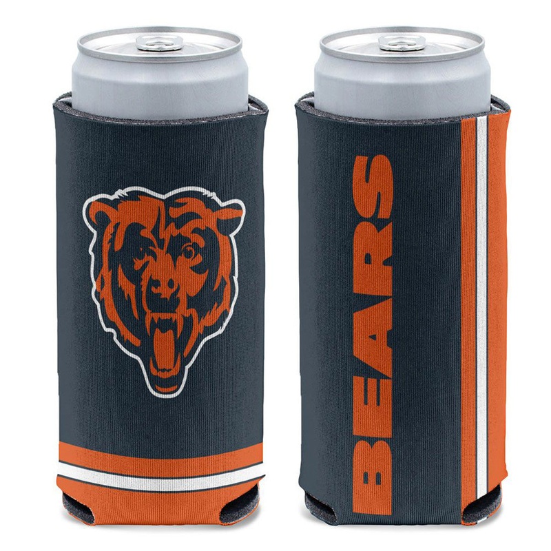 NFL Chicago Bears WinCraft 12oz Slim Logo Can Cooler – Navy