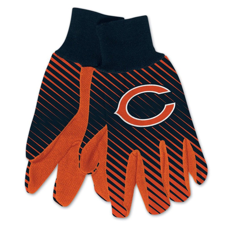 NFL Chicago Bears WinCraft Team Stripe Utility Gloves – Navy