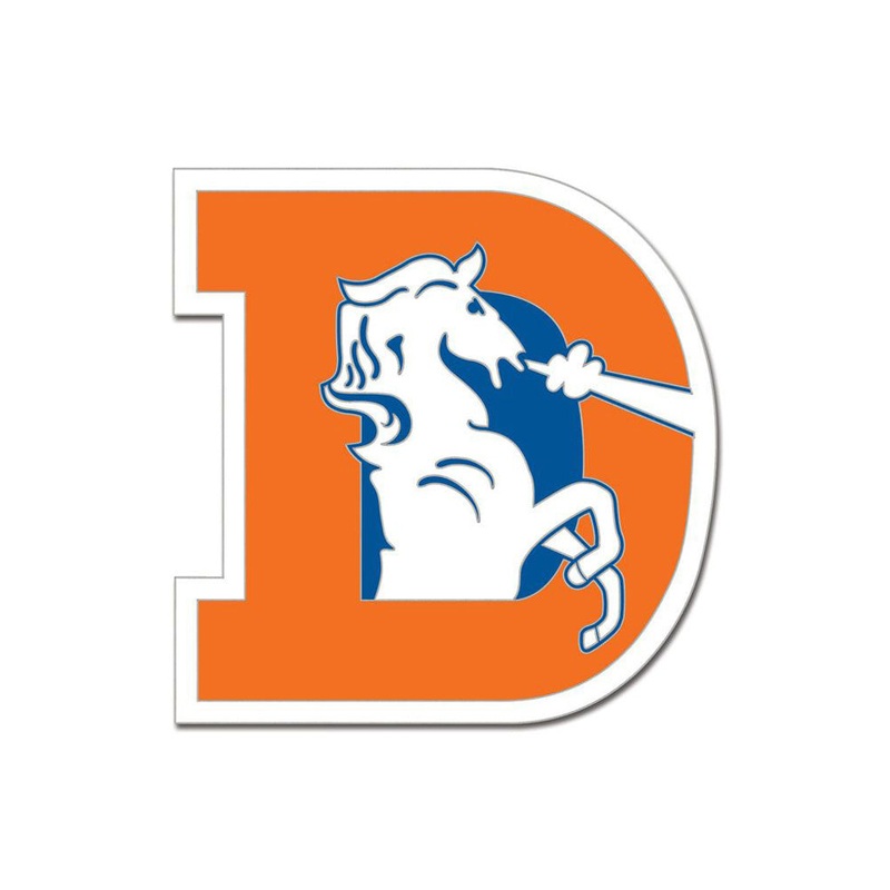 NFL Denver Broncos WinCraft Retro Logo Pin – Orange