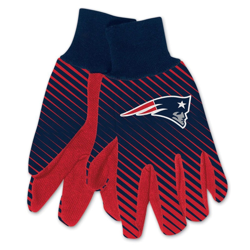 NFL New England Patriots WinCraft Team Stripe Utility Gloves – Navy