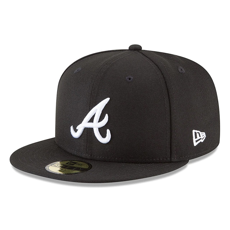 MLB Atlanta Braves New Era Black & White 59FIFTY
