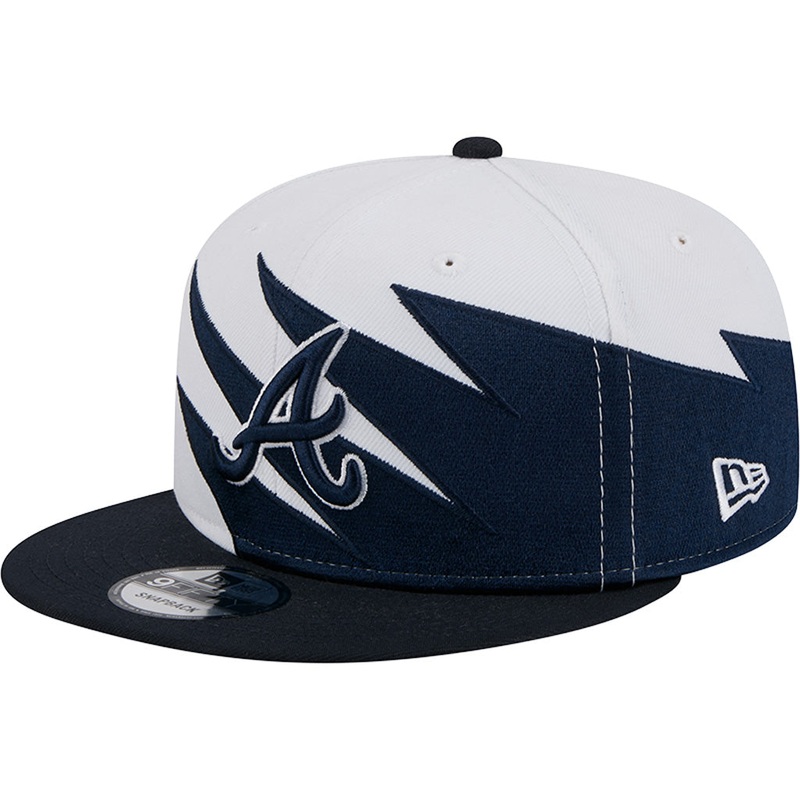 MLB Atlanta Braves New Era Jagged 9FIFTY Snapback Hat – White