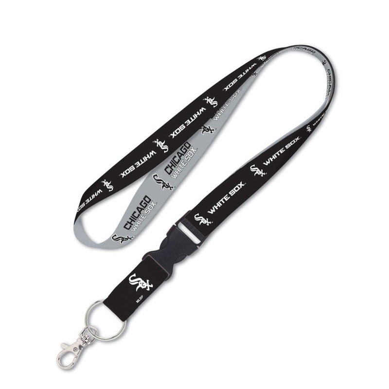 MLB Chicago White Sox WinCraft Lanyard – Black & Gray