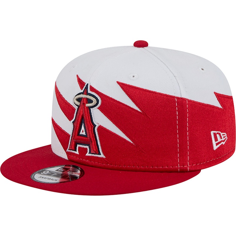 MLB Los Angeles Angels New Era Jagged 9FIFTY Snapback Hat – White