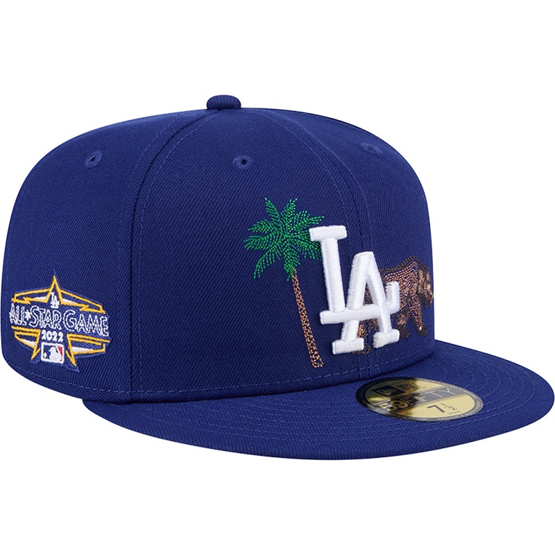 MLB Los Angeles Dodgers New Era State Stitch 59FIFTY Fitted Hat – Blue