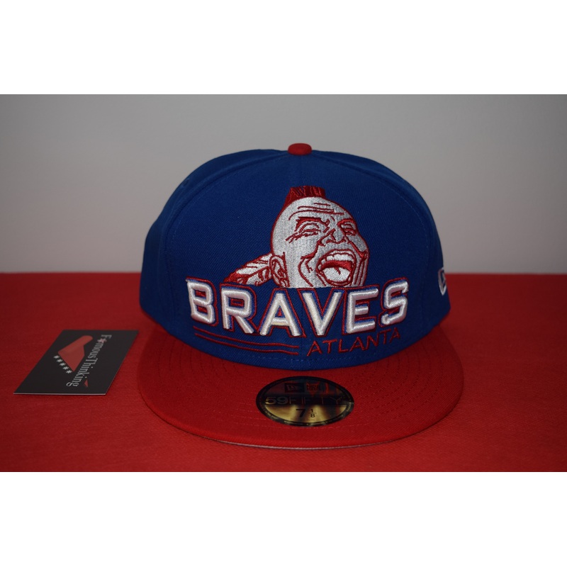 MLB New Era Atlanta Braves Chief Noc A Homa Script Fitted 59Fifty