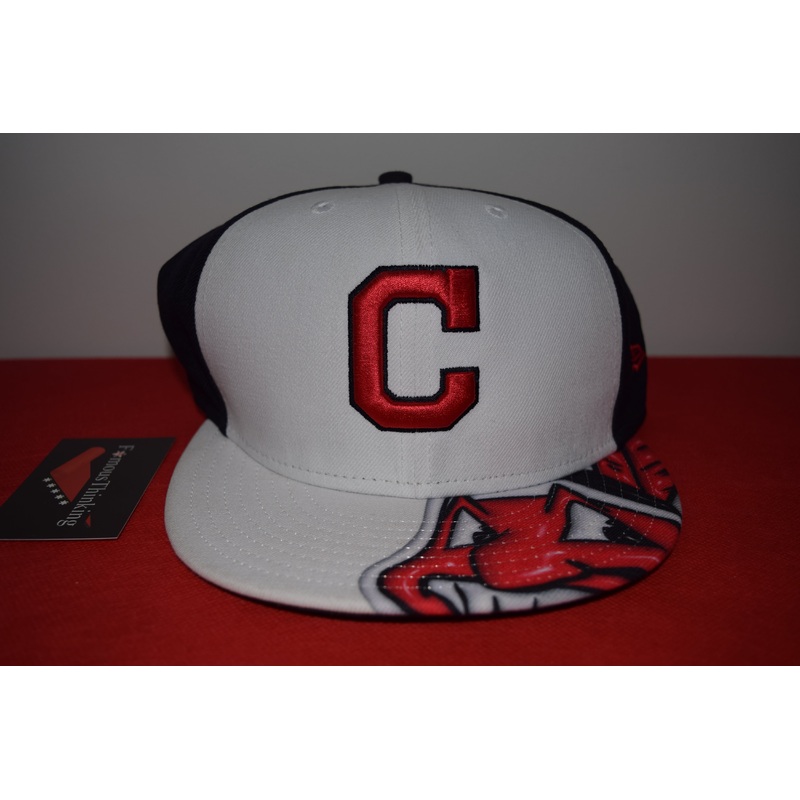MLB New Era Cleveland Indians Big Face Chief Wahoo Fitted 59Fifty