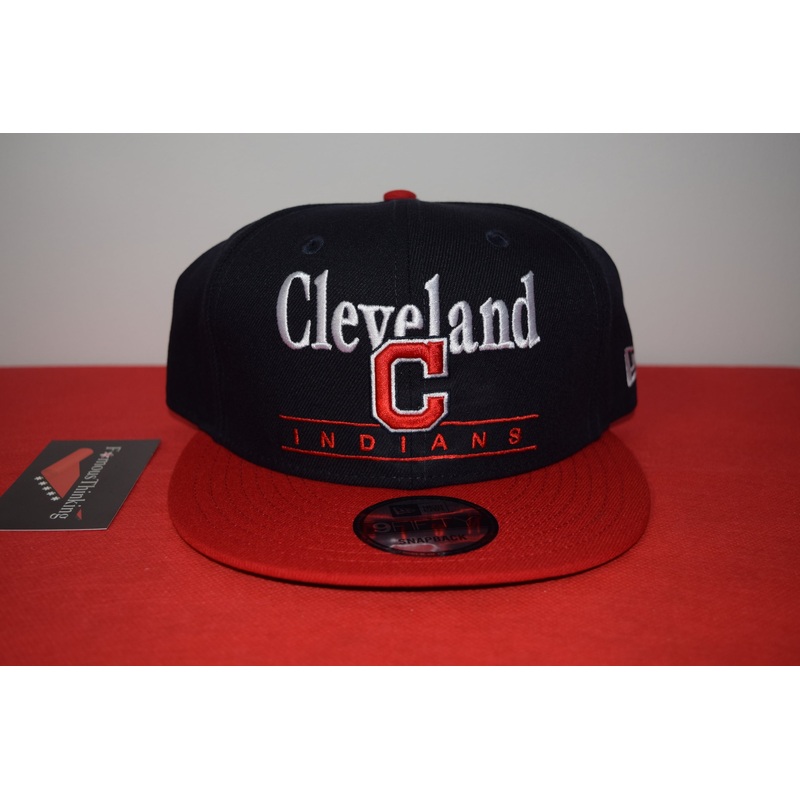 MLB New Era Cleveland Indians Script Snapback 9Fifty