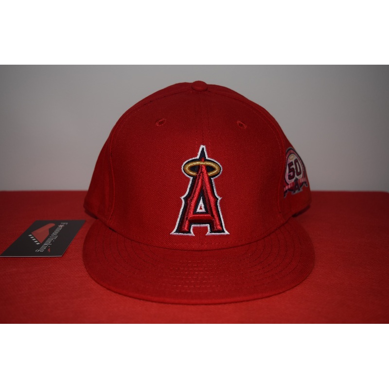 MLB New Era Los Angeles Angeles of Anaheim 50th Ann. Old Style Fitted 59Fifty