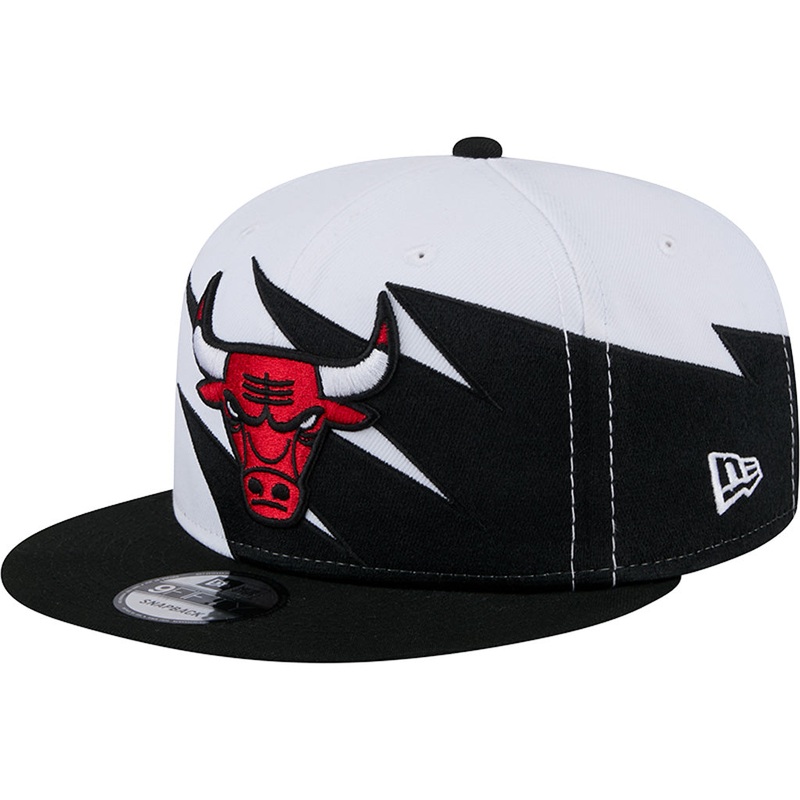 NBA Chicago Bulls New Era Jagged 9FIFTY Snapback Hat – White