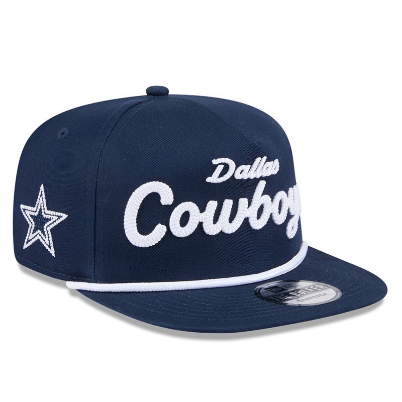 NFL Dallas Cowboys New Era Team Text Golfer Snapback – Navy