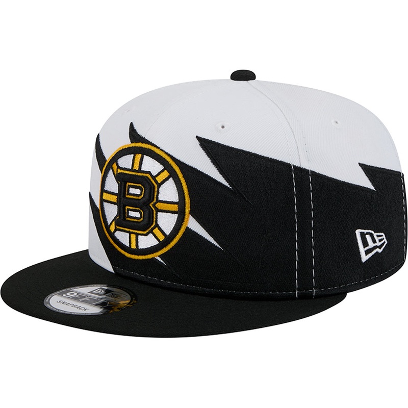 NHL Boston Bruins New Era Jagged 9FIFTY Snapback Hat – White