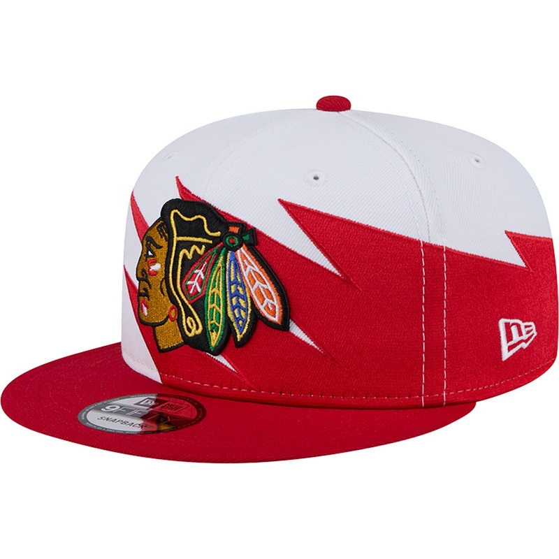 NHL Chicago Blackhawks New Era Jagged 9FIFTY Snapback Hat – White