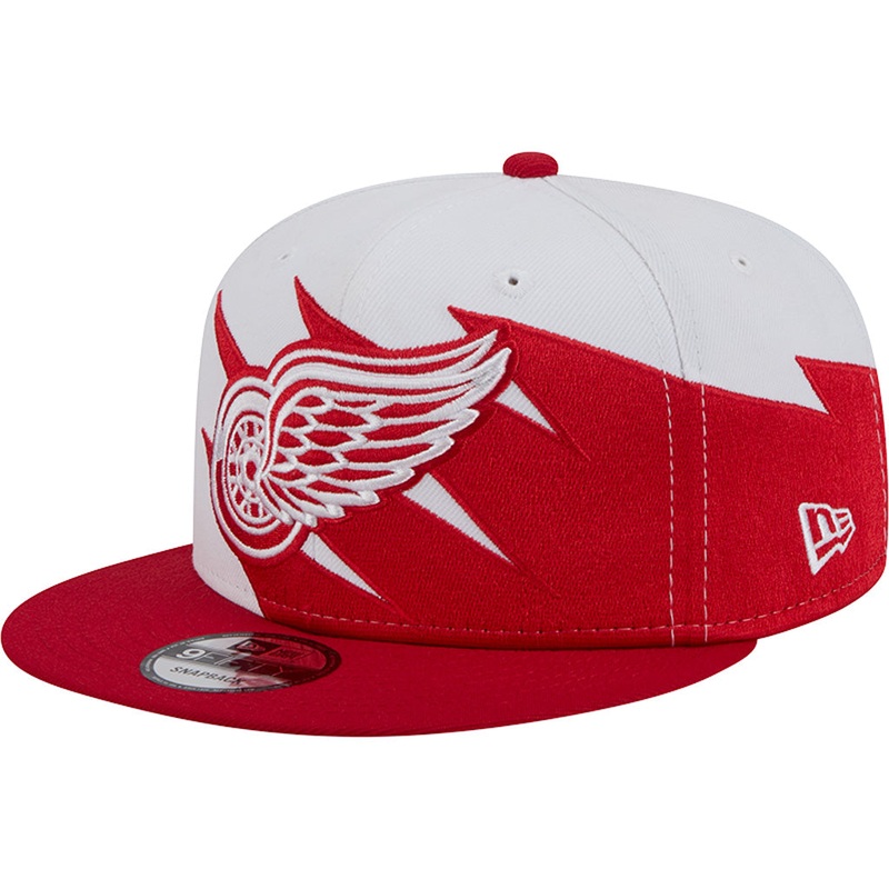 NHL Detroit Red Wings New Era Jagged 9FIFTY Snapback Hat – White
