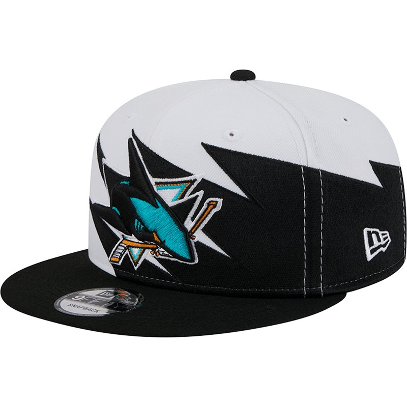 NHL San Jose Sharks New Era Jagged 9FIFTY Snapback Hat – White