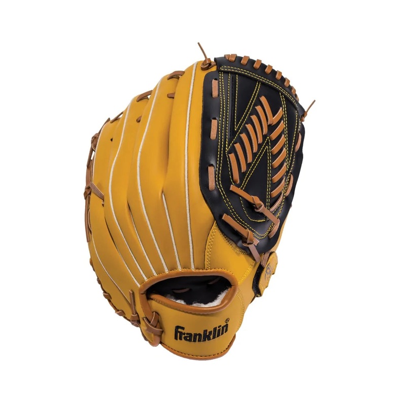 Franklin Right-handed Baseball Glove, 13″ –  Black/Tan 22601