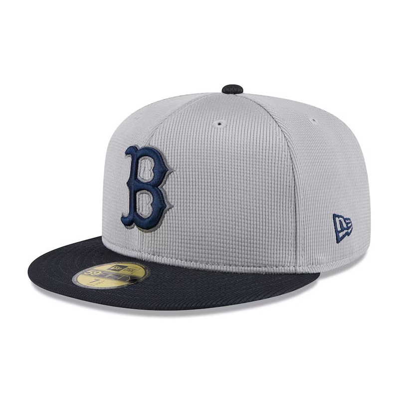 MLB Boston Red Sox New Era 2025 Graphite Batting Practice 59FIFTY Fitted Hat – Graphite