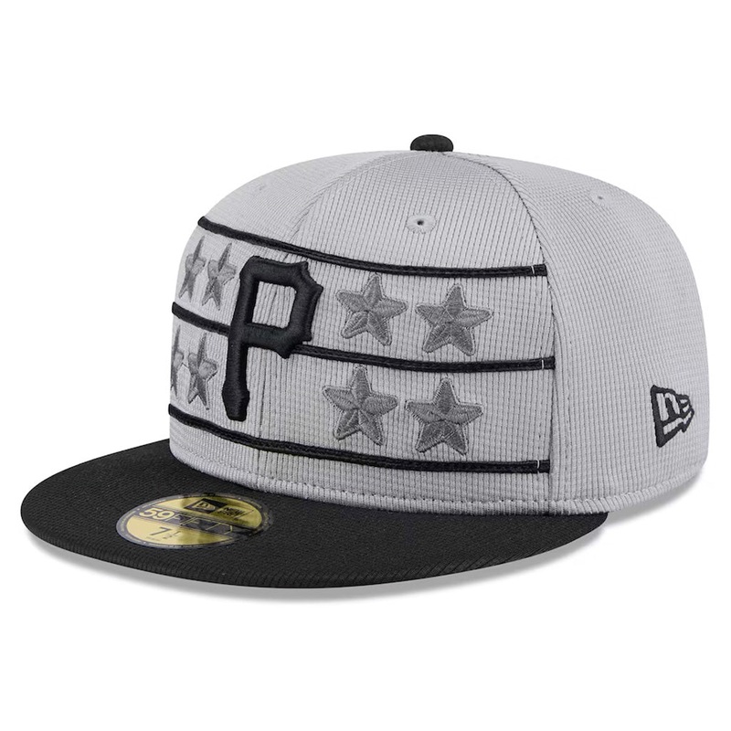 MLB Pittsburgh Pirates New Era 2025 Graphite Batting Practice 59FIFTY Fitted Hat – Graphite