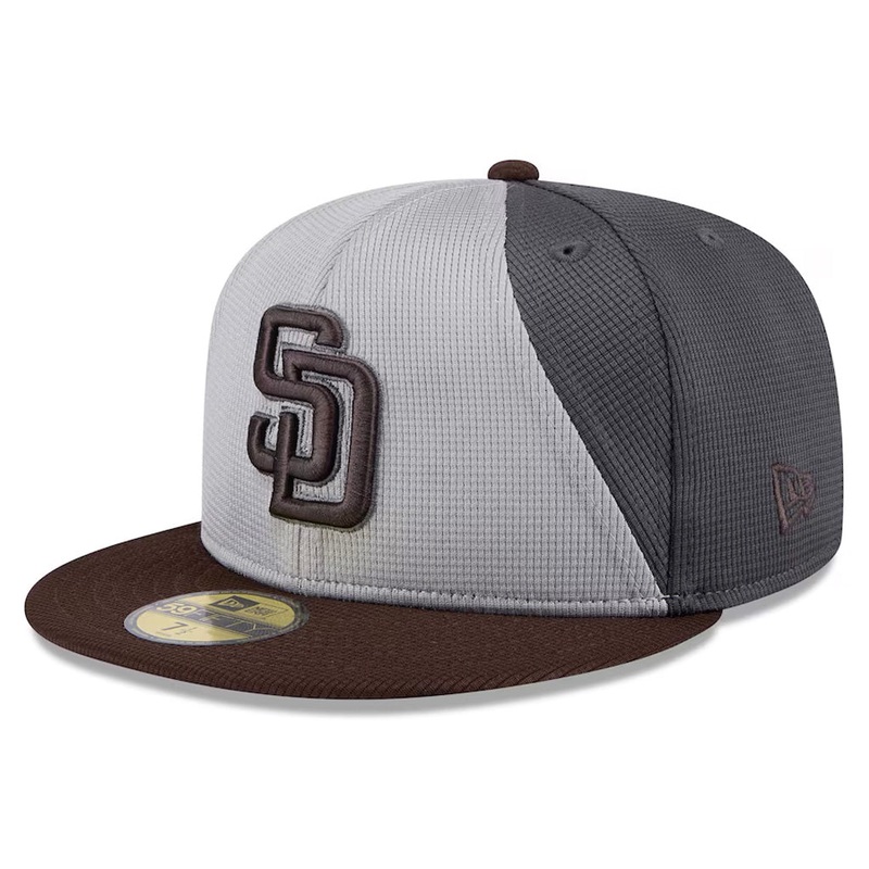 MLB San Diego Padres New Era 2025 Graphite Batting Practice 59FIFTY Fitted Hat – Graphite