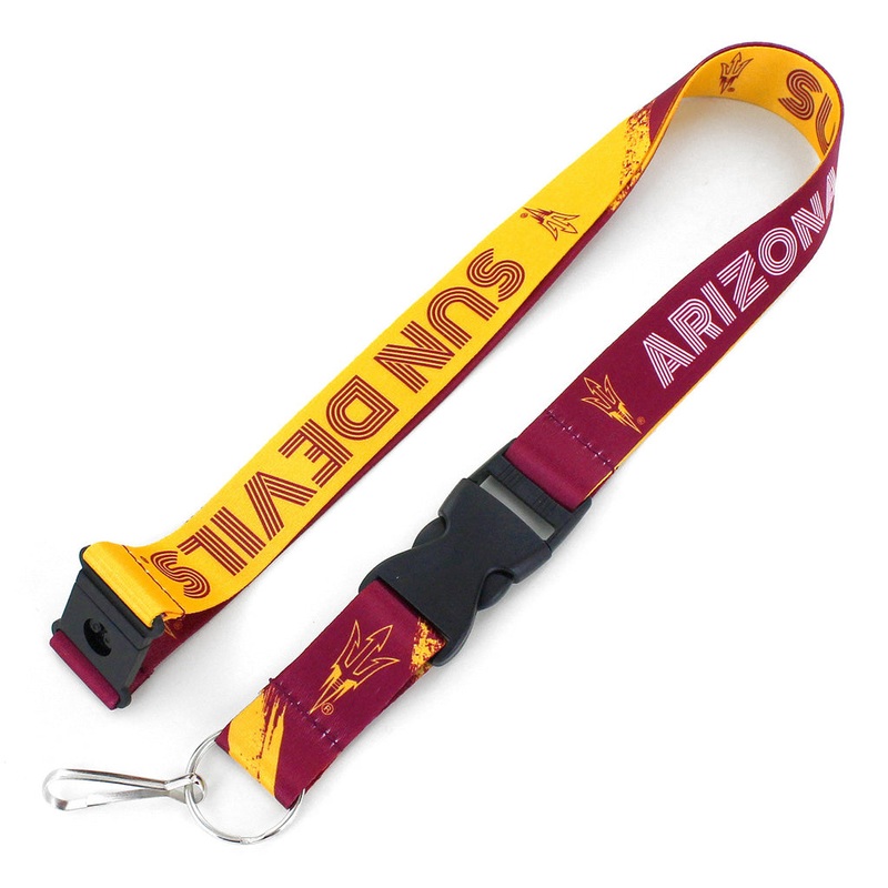 NCAA Arizona State Sun Devils Aminco Crossfade Lanyard – Maroon