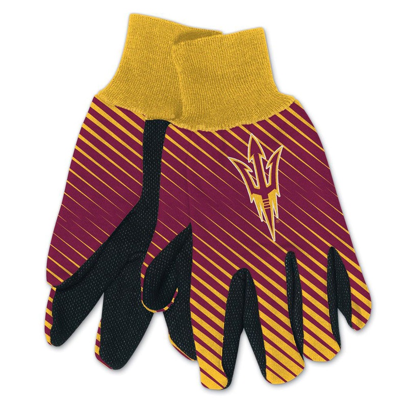 NCAA Arizona State Sun Devils WinCraft Team Stripe Gloves – Maroon