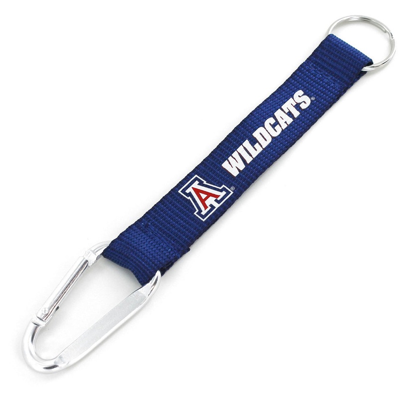 NCAA Arizona Wildcats Aminco Carabiner Lanyard Keychain – Navy