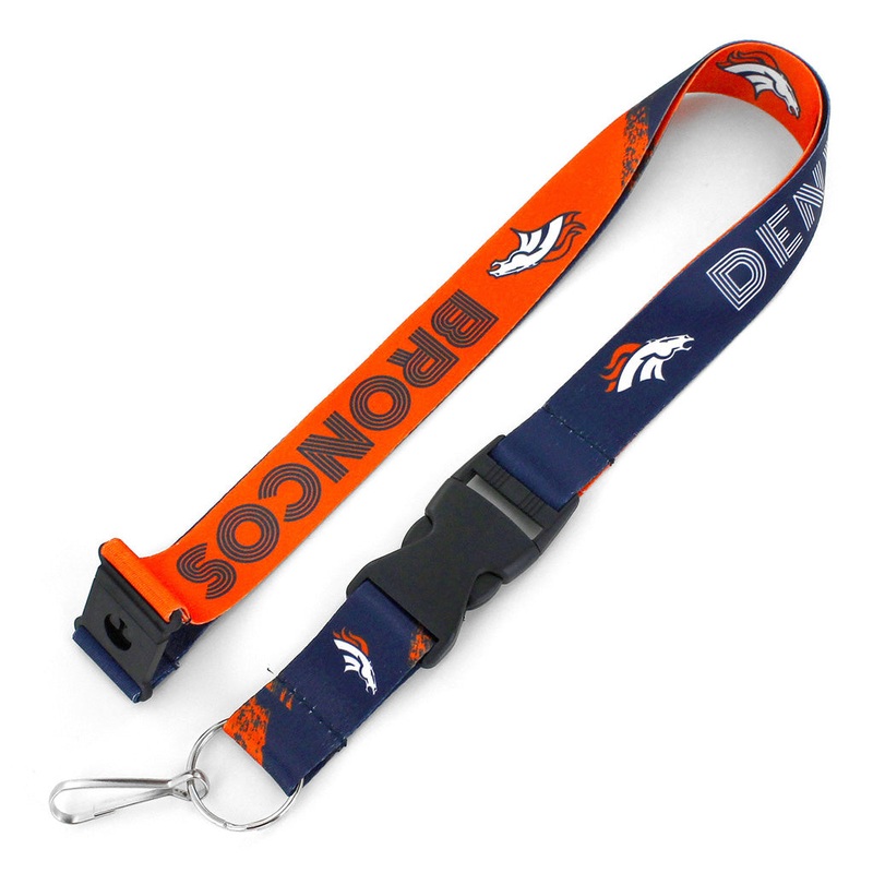 NFL Denver Broncos Aminco Crossfade Lanyard – Navy