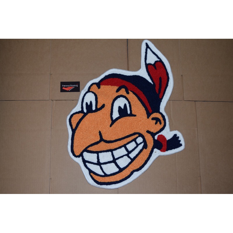 Cleveland Indians Chief Wahoo Retro Rug Door Mat