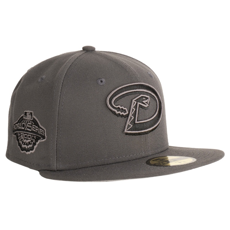MLB Arizona Diamondbacks New Era “D” Logo Tonal Graphite 59FIFTY Fitted Hat – Graphite